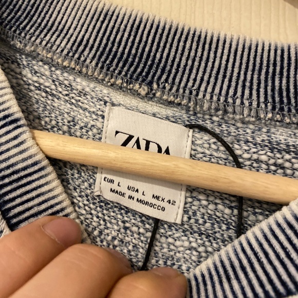 Distressed denim sweater - Picture 3 of 3